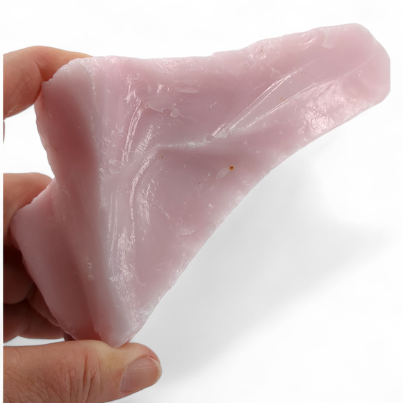 Pink Art Glass Cullet Selenium Orange Glow Slag Glass #4GX76 - Picture 6 of 7